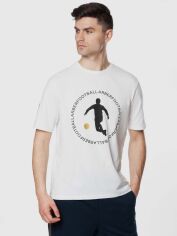 Акція на Футболка бавовняна довга чоловіча Arber T-Shirt Ff10 ANF 09.08.20 L Біла від Rozetka