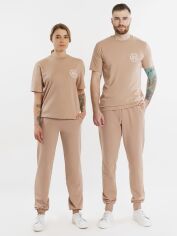 Акція на Футболка бавовняна довга чоловіча Arber T-Shirt Ff19 F13.12.16.312 3XL Бежева від Rozetka