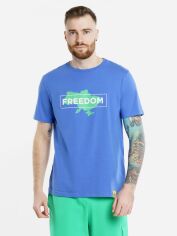 Акція на Футболка бавовняна довга чоловіча Arber T-Shirt Ff19 F13.02.06.311 2XL Синя від Rozetka