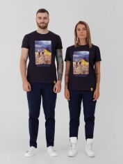 Акція на Футболка бавовняна довга чоловіча Arber T-Shirt Ff19 F13.13.09.232 2XL Синя від Rozetka