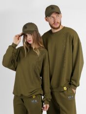 Акція на Світшот оверсайз чоловічий Arber Sweatshirt Un F17.07.53.231 M Хакі від Rozetka
