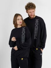 Акція на Світшот оверсайз чоловічий Arber Sweatshirt Un F17.05.02.231 XL Чорний від Rozetka