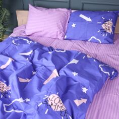 Акція на Підковдра MirSon полуторна 143x210 см 17-0756 Loving Touch Бязь від Rozetka