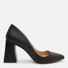 Акція на Жіночі човники зі шкіри Ashoes 2650/8 39 25 см Чорні від Rozetka