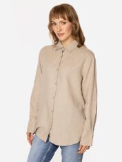 Акція на Сорочка жіноча Lee Cooper Lina-2020 S Бежева від Rozetka