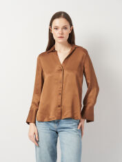 Акція на Блузка жіноча Zara 2622/966 L Коричнева від Rozetka