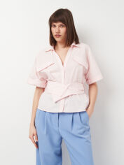 Акція на Блузка жіноча Zara 3336/255 XL Рожева від Rozetka