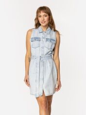 Акція на Плаття-сорочка коротке літнє жіноче Lee Cooper Sintra-3178 L Блакитне від Rozetka