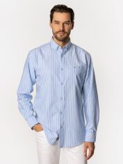 Акція на Сорочка бавовняна чоловіча Lee Cooper New Tenby-KL39 M Блакитна від Rozetka