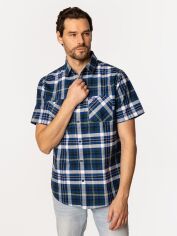 Акція на Сорочка бавовняна літня чоловіча Lee Cooper Wesley2-1105 2XL Різнокольорова від Rozetka