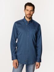 Акція на Сорочка бавовняна чоловіча Lee Cooper New Tenby-KL68 3XL Темно-синя від Rozetka