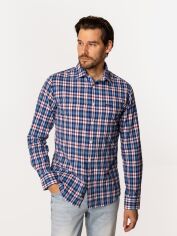 Акція на Сорочка бавовняна чоловіча Lee Cooper Windsor-Kl03 XL Синя від Rozetka