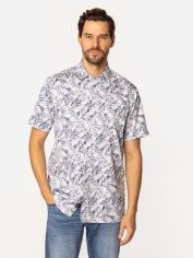 Акція на Сорочка бавовняна літня чоловіча Lee Cooper Hawaii2-Ml56 2XL Біла від Rozetka