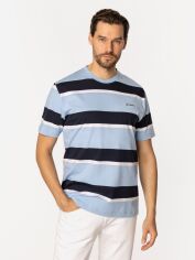 Акція на Футболка бавовняна довга чоловіча Lee Cooper Nader-5066 2XL Блакитна від Rozetka