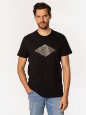 Акція на Футболка бавовняна довга чоловіча Lee Cooper Diamond5-1160 XL Чорна від Rozetka