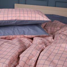 Акція на Наволочка MirSon 17-0731 Pink & Gray Plaid Бязь Сіро-Рожева 60х60 см від Rozetka