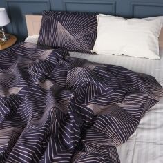 Акція на Підковдра MirSon Бязь 17-0721 Cream and Grey Stripes 175х210 см від Rozetka