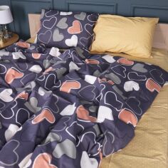 Акція на Підковдра MirSon Бязь 17-0720 Ashen Hearts 160х220 см від Rozetka