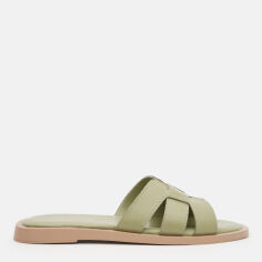 Акція на Жіночі шльопанці PARADIZE SHOES SL-1208 40 25.7 см Оливкові від Rozetka