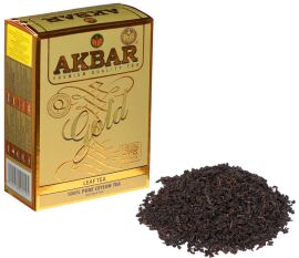 Акція на Чай чорний Akbar Gold Середньолистовий 100 г від Rozetka