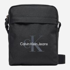 Акція на Сумка планшет чоловіча маленька Calvin Klein K50K512011-BEH Чорна від Rozetka