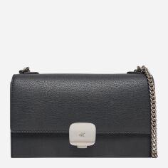 Акція на Сумка крос-боді через плече жіноча маленька Calvin Klein K60K612715-BEH Чорна від Rozetka