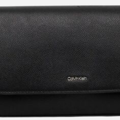 Акція на Сумка крос-боді через плече жіноча середня Calvin Klein K60K612805-BEH Чорна від Rozetka
