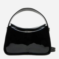 Акція на Сумка багет жіноча маленька Calvin Klein K60K613044-BEH Чорна від Rozetka