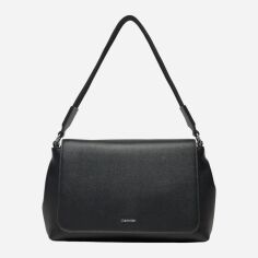 Акція на Сумка багет жіноча середня Calvin Klein K60K613085-BEH Чорна від Rozetka