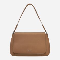 Акція на Сумка багет жіноча середня Calvin Klein K60K613085-PAI Світло-коричнева від Rozetka