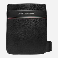 Акція на Сумка планшет чоловіча маленька Tommy Hilfiger AM0AM13113-BDS Чорна від Rozetka