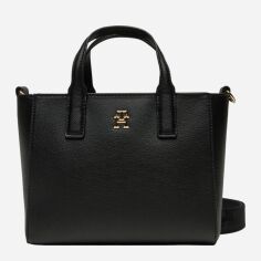 Акція на Сумка крос-боді через плече жіноча середня Tommy Hilfiger AW0AW16907-BDS Чорна від Rozetka