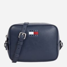 Акція на Сумка крос-боді через плече жіноча маленька Tommy Hilfiger AW0AW16964-C1G Темно-синя від Rozetka