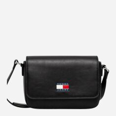 Акція на Сумка крос-боді через плече жіноча маленька Tommy Hilfiger AW0AW16968-BDS Чорна від Rozetka