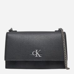 Акція на Сумка крос-боді через плече жіноча маленька Calvin Klein Jeans K60K612233-BEH Чорна від Rozetka