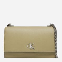 Акція на Сумка крос-боді через плече жіноча маленька Calvin Klein Jeans K60K612233-PBF Світло-коричнева від Rozetka