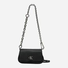 Акція на Сумка крос-боді через плече жіноча маленька Calvin Klein K60K613049-BEH Чорна від Rozetka