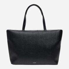 Акція на Сумка шопер жіноча Calvin Klein K60K613077-BEH Чорна від Rozetka