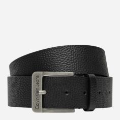 Акція на Ремінь чоловічий з натуральної шкіри Calvin Klein K50K512608-BEH 110 см Чорний від Rozetka