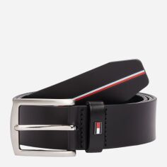 Акція на Ремінь чоловічий з натуральної шкіри Tommy Hilfiger AM0AM13011-BDS 95 см Чорний від Rozetka