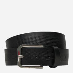 Акція на Ремінь чоловічий з натуральної шкіри Tommy Hilfiger AM0AM12926-BDS 90 см Чорний від Rozetka