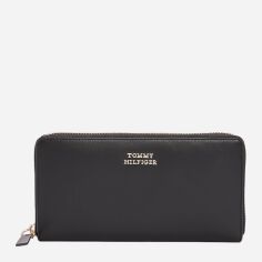 Акція на Гаманець жіночий для карток Tommy Hilfiger AW0AW17340-BDS Чорний від Rozetka