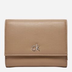 Акція на Гаманець жіночий для карток Calvin Klein K60K612851-PAI Світло-коричневий від Rozetka