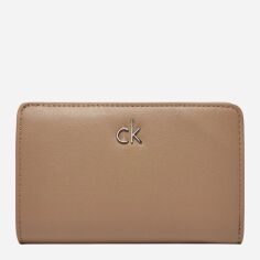 Акція на Гаманець жіночий для карток Calvin Klein K60K613075-PAI Світло-коричневий від Rozetka