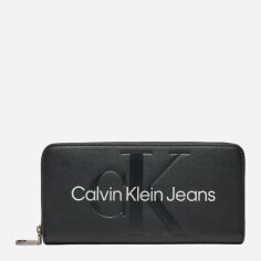 Акція на Гаманець жіночий для карток Calvin Klein Jeans K60K607634-01R Чорний від Rozetka