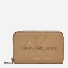 Акція на Гаманець жіночий Calvin Klein Jeans K60K612255-PBF Світло-коричневий від Rozetka