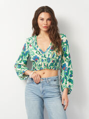 Акція на Сорочка жіноча Zara 3176/335 XL Зелена від Rozetka
