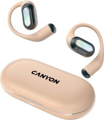 Акція на Навушники Canyon OnFlow 12 OWS ENC Beige (CNS-TWS12BE) від Rozetka
