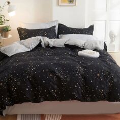 Акція на Простирадло MirSon Бязь Premium 17-0484 Constellation 240x260 см від Rozetka