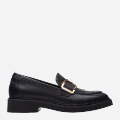 Акція на Жіночі лофери зі шкіри Clarks CLA26176778 41 Чорні від Rozetka
